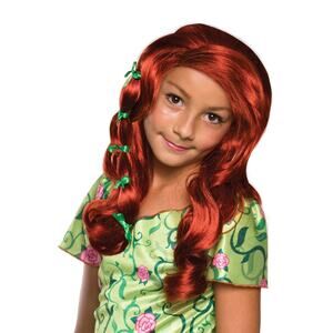 DC SuperHero Girls Poison Ivy Wig for Kids – Red Costume Hairpiece by Rubie’s